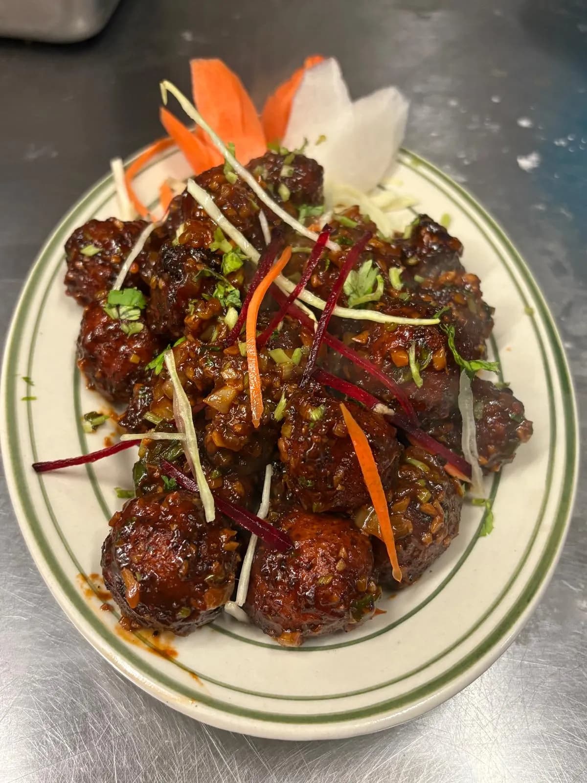 Veg Manchurian (Pakora Style)